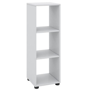 Benas-3 reol, m. 2 hylder - hvid tr(H:93cm x31cm x 30cm)