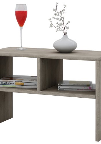 Nachto sidebord, med hylle - naturlig tre