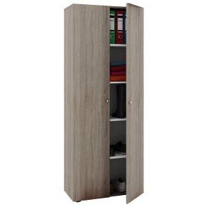 VCM NORDIC Vandol l skp, med 2 dörrar och 4 hyllor - natur trä