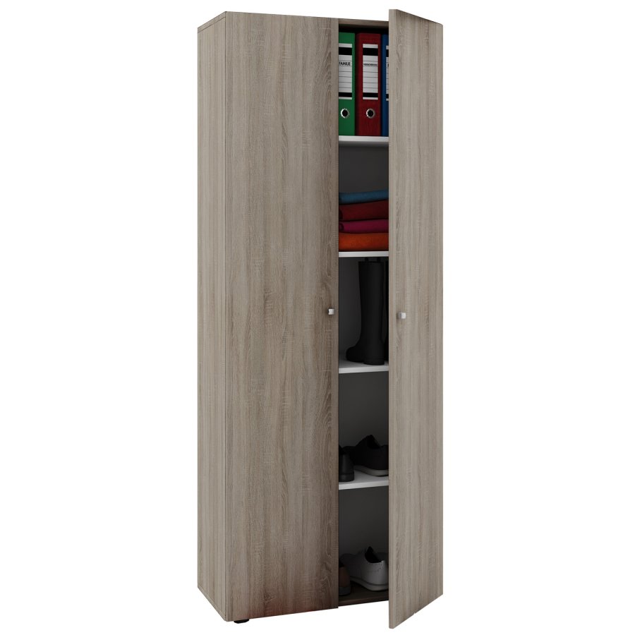 Vandol l Schrank, m. 2 Türen und 4 Einlegeböden - Naturholz