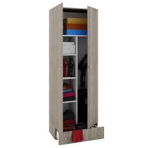 Vandol II Schrank, mit 2 Türen, 4 Einlegeböden und 1 Schublade - Naturholz