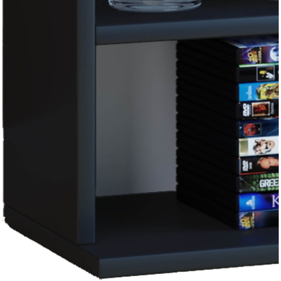 Megosa Mini reol, m. 9 hyller - svart tre