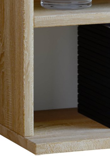 Megosa Maxi bokhylle, m. 24 hyller - naturlig tre