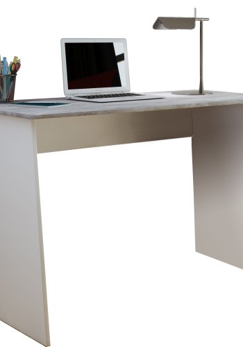 Masola Maxi skrivebord - hvitt og grtt tre