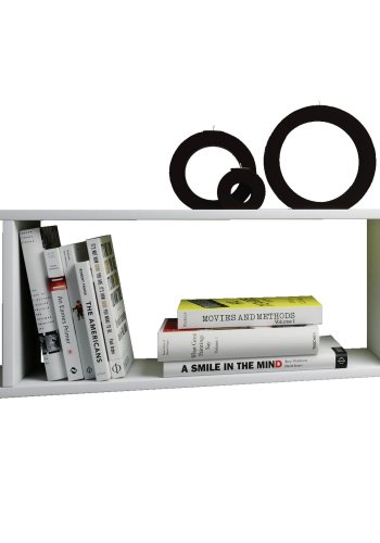 Sirola vegghylle - hvitt tre