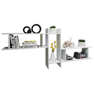 Sirola Maxi vegghylle - hvitt tre