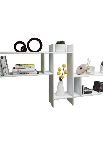 Sirola Maxi vegghylle - hvitt tre