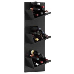 Vinosi vinreol, m. plads til 18 vinflasker - sort tr