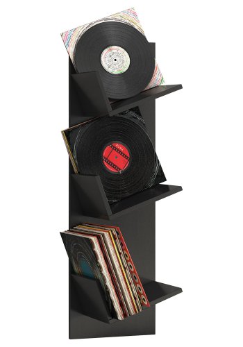 Sulda LP vghylde, m. plads til 100 LP-er - sort tr