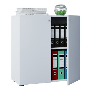 Vandol Mini skap, m. 2 drer og 1 hylle - hvitt tre