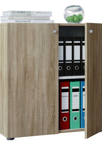 Vandol Minischrank, mit 2 Türen und 1 Einlegeboden - Naturholz