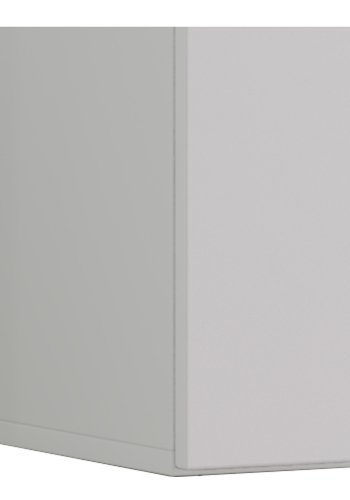 Jusa 115 TV-veggskap, m. 2 drer og 1 hylle - glass og hvitt tre