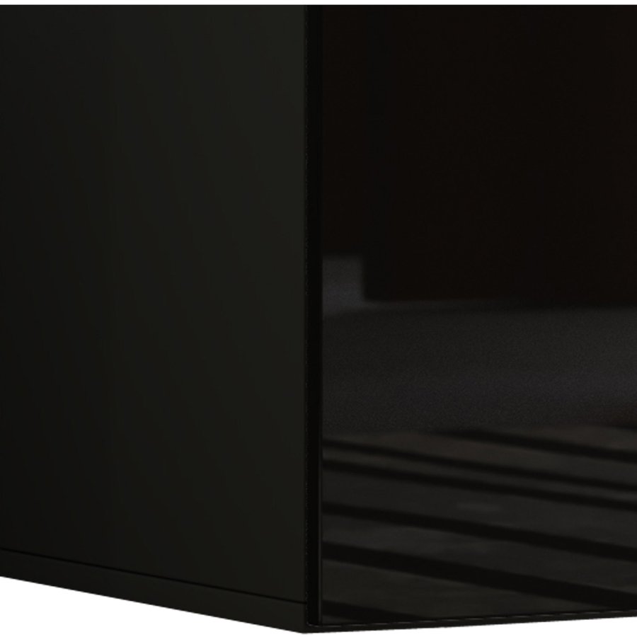 Fernso hyglans 115 TV-veggskap, m. 1 dr - svart tre