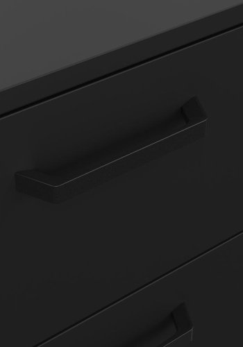 TVILUM Dana Chest 4 skuffer, Matt Black, 98,7 x 39,8 x 95,8 cm