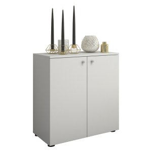 VCM NORDIC Vandol V1 skänk, med 2 dörrar - vitt trä