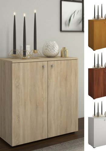 Vandol V1 Sideboard, m. 2 Türen - weißes Holz