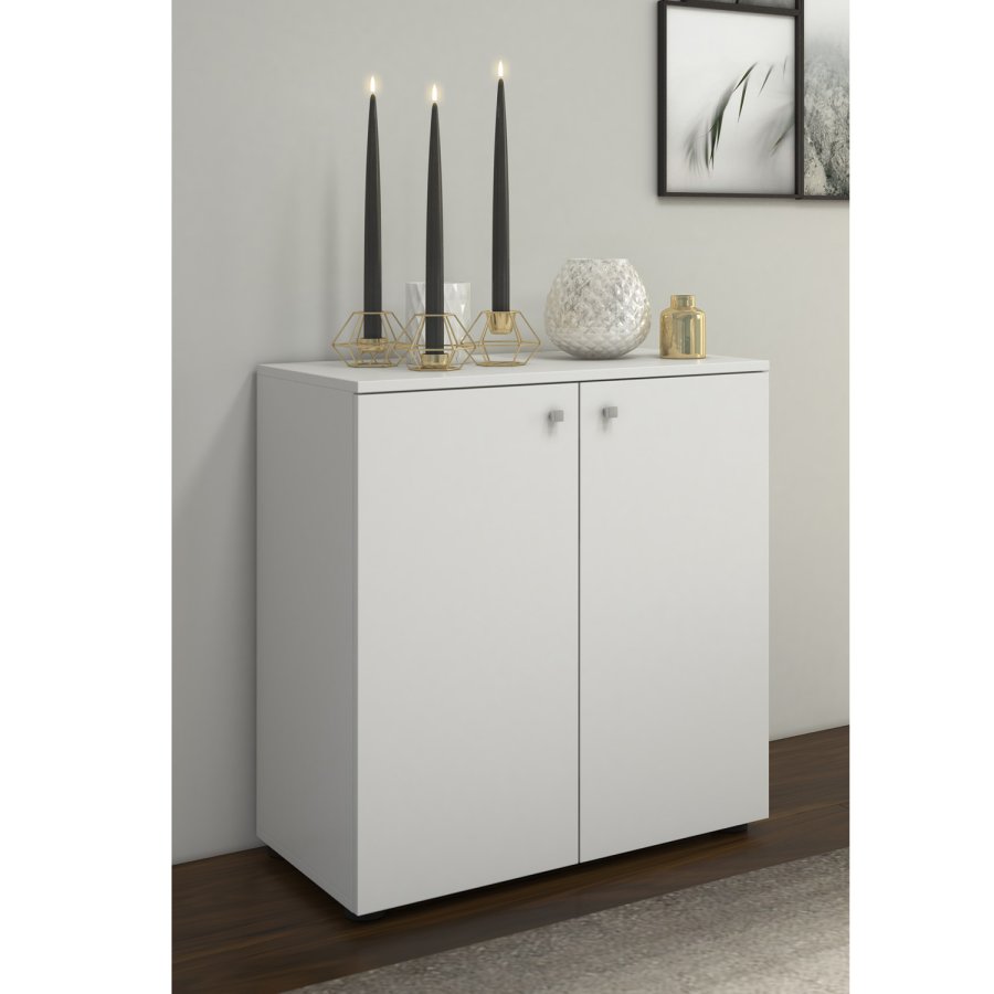 Vandol V1 Sideboard, m. 2 Türen - weißes Holz