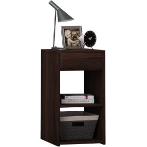 VCM NORDIC Sledo Maxi sngbord, med 2 hyllor och 1 lda - natur tr