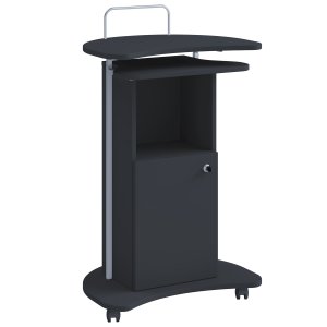 Komil stende skrivebord, med dr - svart tre