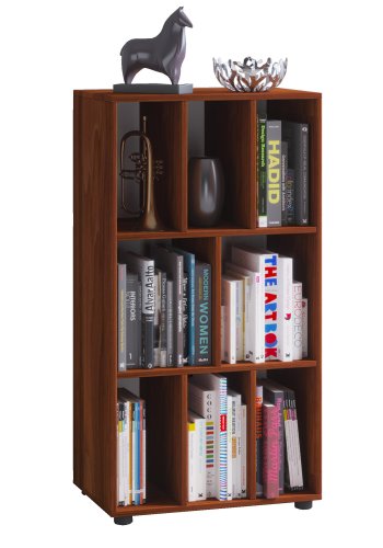 Wotino reol, m. 8 rom - naturlig tre