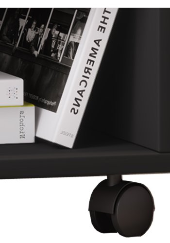 Salda skuffeseksjon, m. 1 hylle og 1 skuff - sort tre