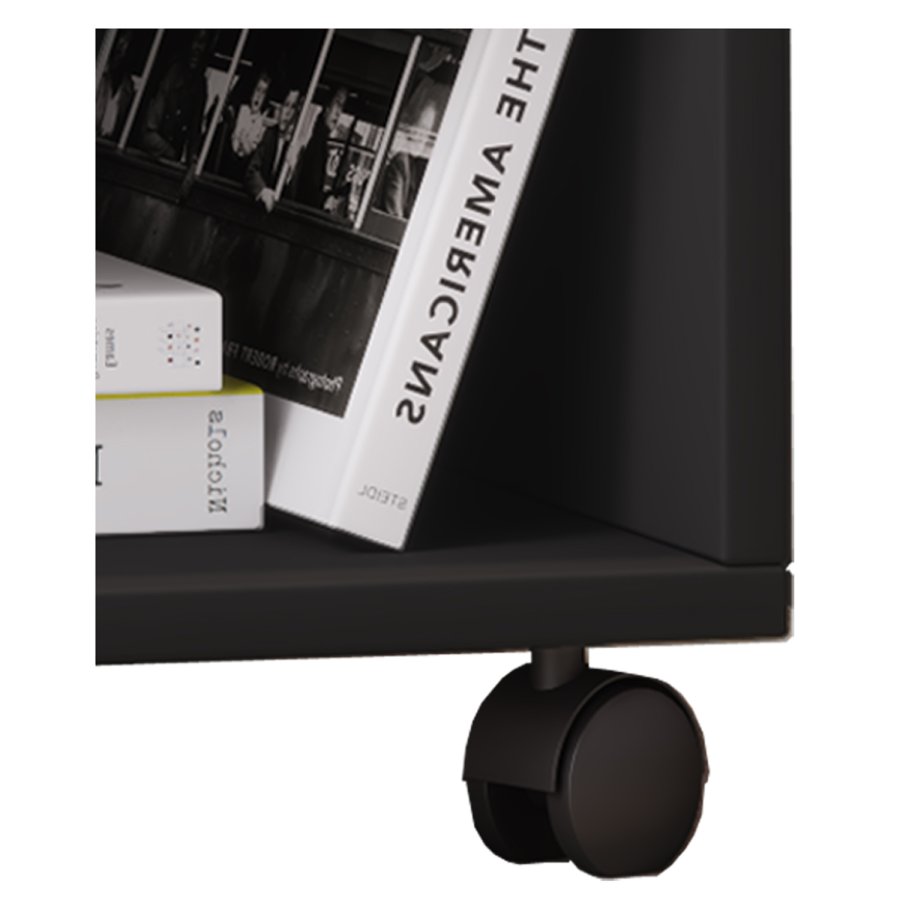 Salda skuffeseksjon, m. 1 hylle og 1 skuff - sort tre