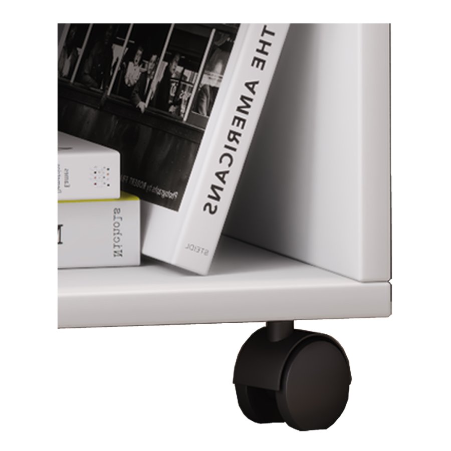 Salda skuffeseksjon, m. 1 hylle og 1 skuff - hvitt tre