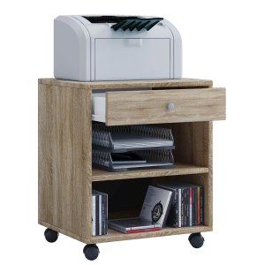 Salda skuffeseksjon, m. 1 hylle og 1 skuff - naturlig tre