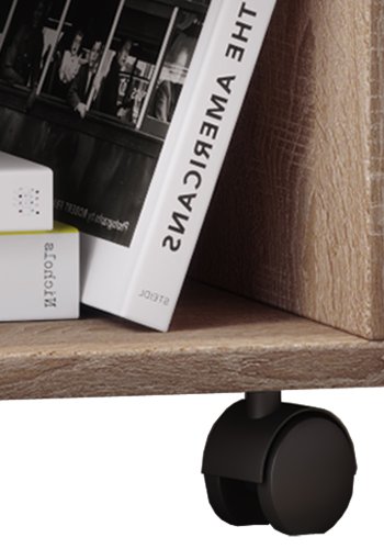 Rolda nattbord, m. 1 hylle og 1 skuff - naturlig tre