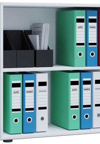 Lona L reol, m. 1 hylle - hvitt tre