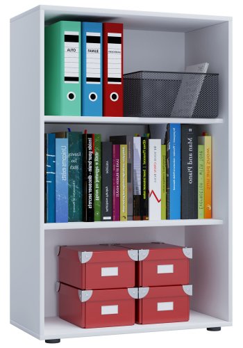 Lona XL reol, m. 2 hyller - hvitt tre