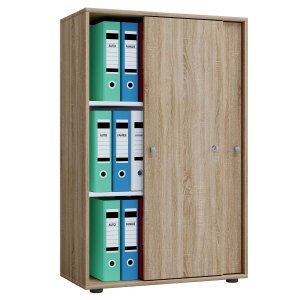 Lona XL skap, m. 2 skyvedrer og 2 hyller - naturtre