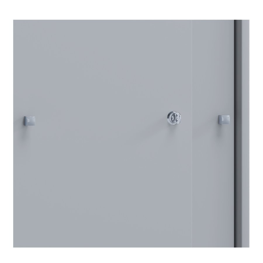 Lona XL skap, m. 2 skyvedrer og 2 hyller - grtt tre