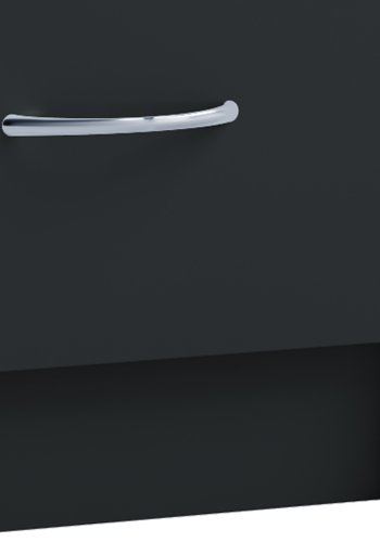 Boxal Maxi Nachttisch, m. 3 Schubladen - schwarzes Holz