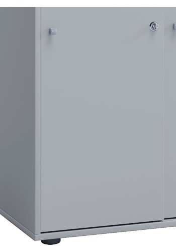 Lona XXL skap, m. 4 skyvedrer og 3 hyller - grtt tre