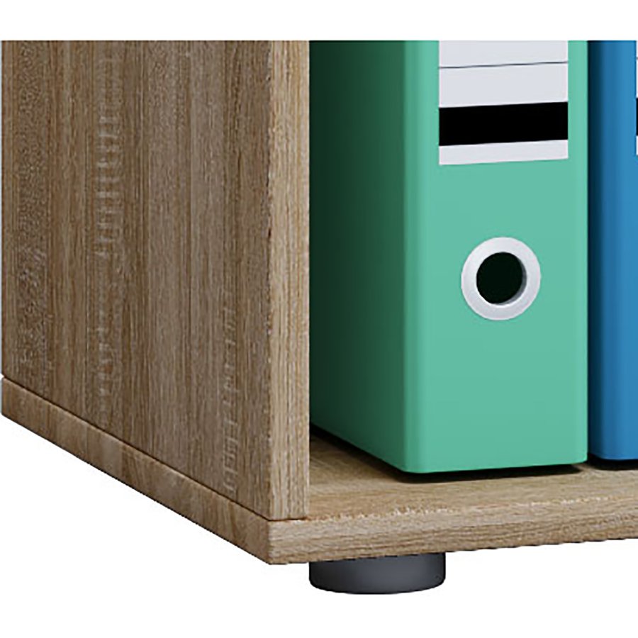 Lona XXL reol, m. 4 hyller - naturlig og hvitt tre