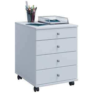 Lona Mini skuffeseksjon, m. 4 skuffer - hvitt tre