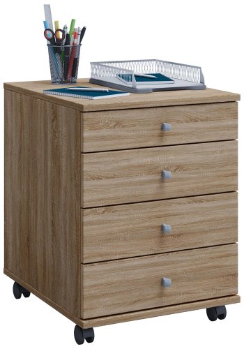 Lona Mini skuffeseksjon, m. 4 skuffer - naturlig tre