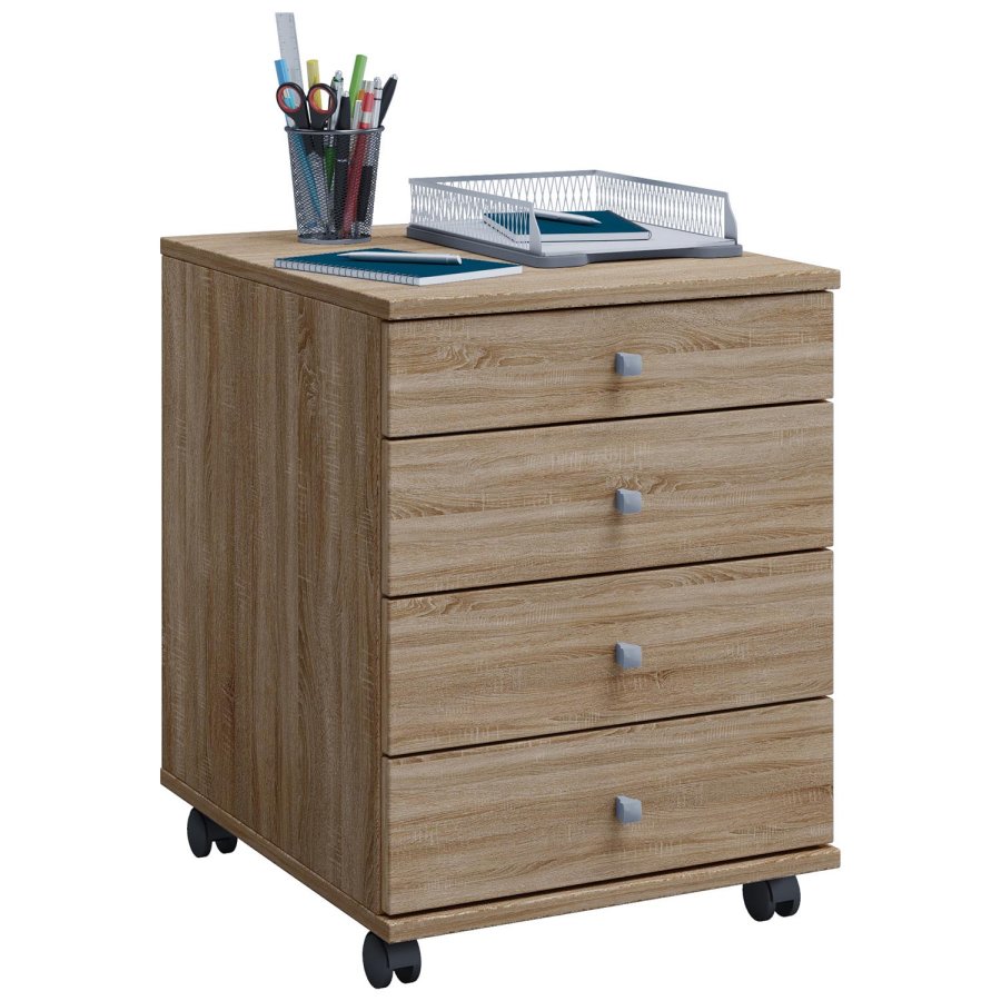 Lona Mini skuffeseksjon, m. 4 skuffer - naturlig tre