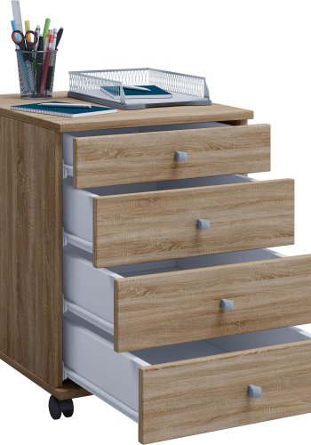 Lona Mini skuffeseksjon, m. 4 skuffer - naturlig tre