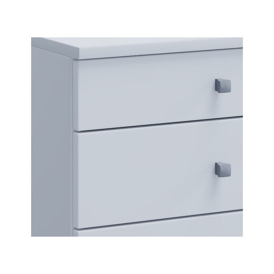 Lona Maxi skuffeseksjon, m. 4 hyller - hvitt tre