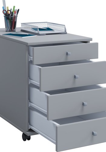 Lona Maxi skuffeseksjon, m. 4 skuffer - grtt tre