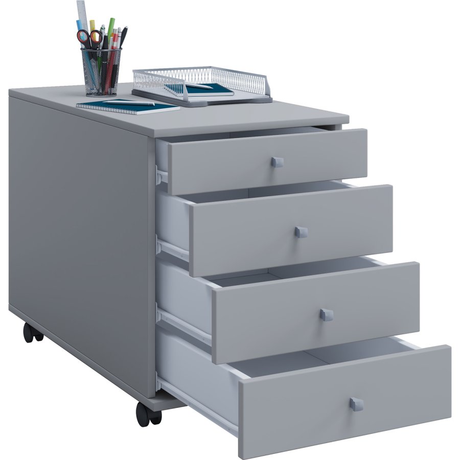 Lona Maxi skuffeseksjon, m. 4 skuffer - grtt tre