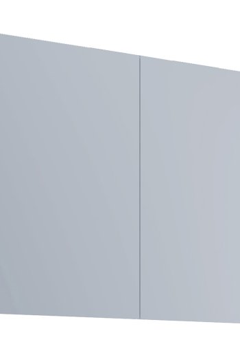 VCM NORDIC 1 Spiegelschrank Hängeschrank, m. 2 Türen und 1 Einlegeboden - Spiegelglas und weißes Melamin