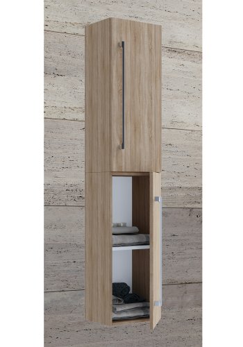 VCM NORDIC 6 Hängeschrank, m. 2 Türen und 2 Einlegeböden - Melamin natur