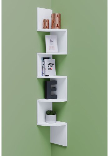 Mintis vegghylle - hvitt tre