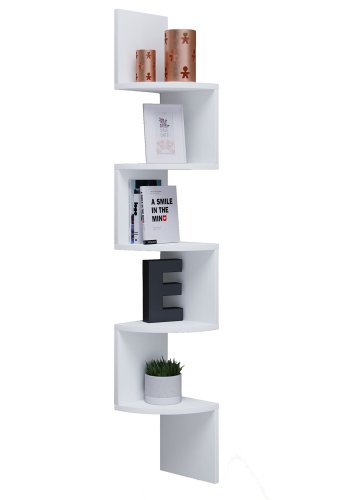 Mintis vegghylle - hvitt tre