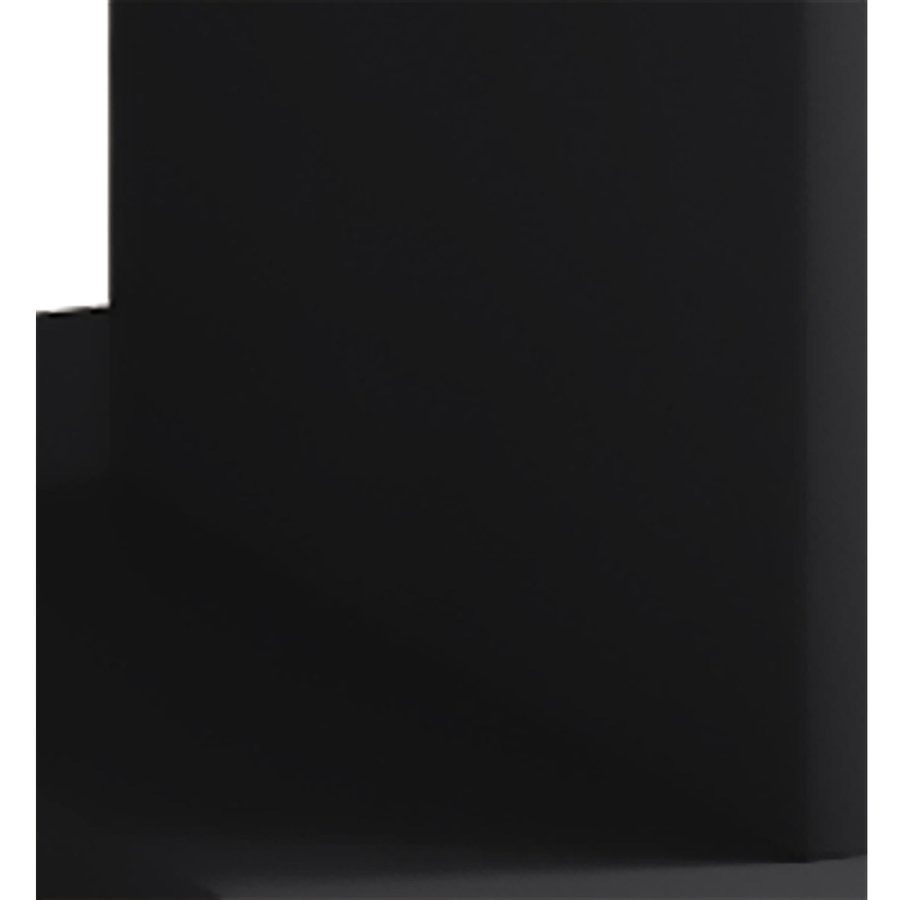 Bofus Stehpult, mit 2 Ablagen – schwarzes Holz