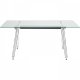 KARE DESIGN Officia skrivebord - klart glass og metall (160x80)