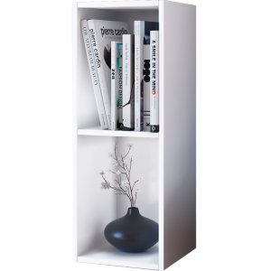 Mendas Mini reol, m. 1 hylde - hvid tr(H:72cm x34cm x 30cm)